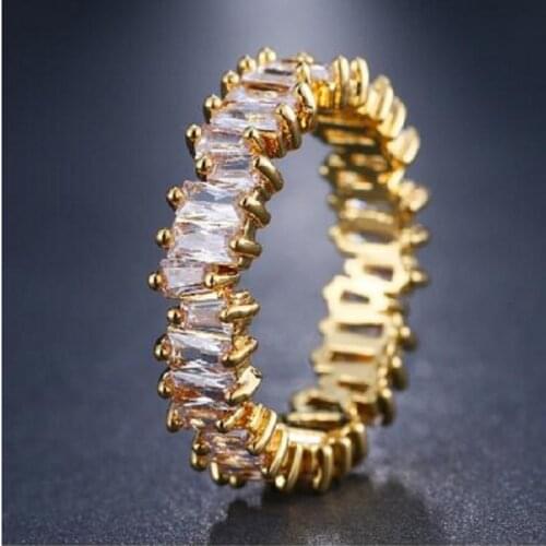 Bettyue Brand Fashion Hot Sale Charm White Gold AAA Zircon Gothic Style Irregular Jewelry Rings For Woman Wedding Party Gift