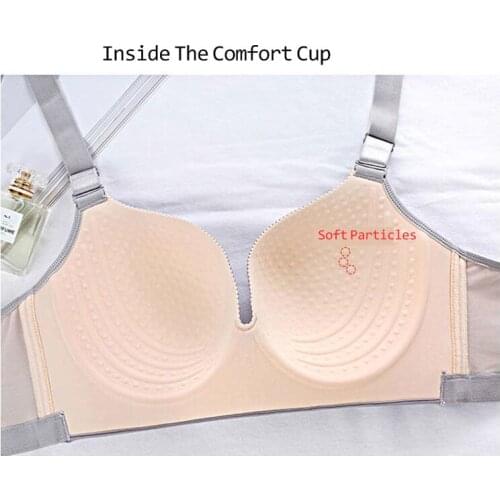 Women Ultra-Thin Plus Size Underwear Adjusted-straps Large Big D E Cup Bra Comfortable Sexy Full Chest Cup Womens Bra