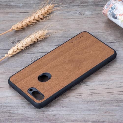 Case for Xiaomi Mi 8 Lite Mi8 funda wood pattern leather skin with silicone phone cover for Xiaomi Mi 8 Lite Mi8 case coque capa