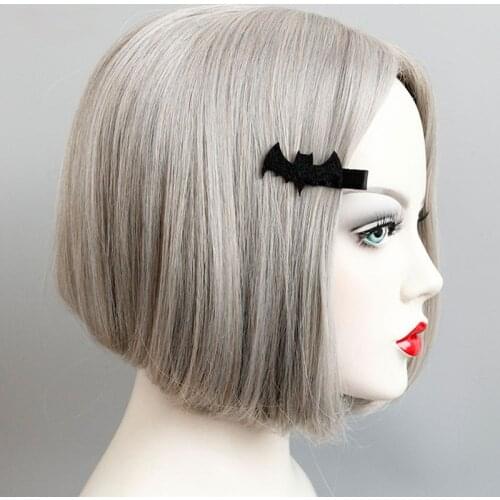 Black Bat Hair Clip Gothic Halloween Women Headwear New Fashion Simple Hair Jewelry Hair Barrettes Apparel Accessories Headpiece