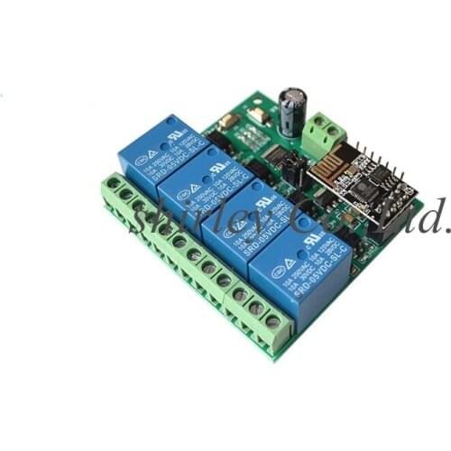 DC 12V ESP8266 Four Channel Relay Module & ESP-01 WIFI Module for Smart Home Intelligent Furniture 4 Channel WIFI Relay Module