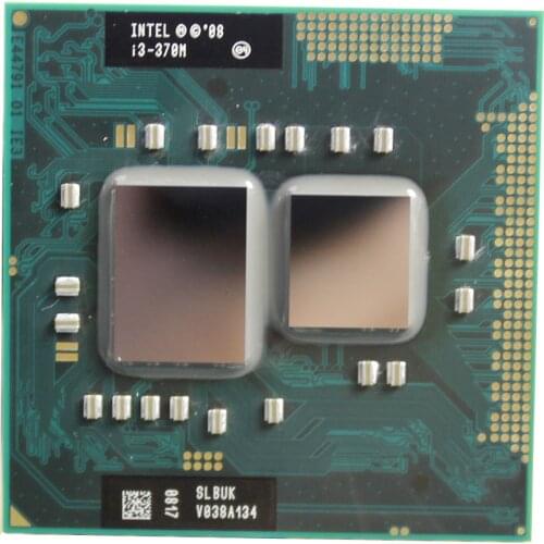 Intel core I3 370M 3M Cache 2.4 GHz Dual Core Socket G1 Laptop Notebook Cpu Processor Free Shipping