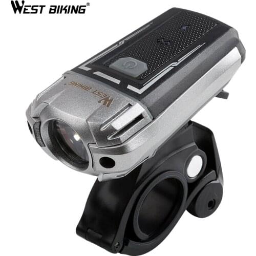 WEST BIKING Bicycle Handlebar Light Helmet Warning Lamps USB Rechargeable Portable Safety Night Riding Cycling Flash Lights