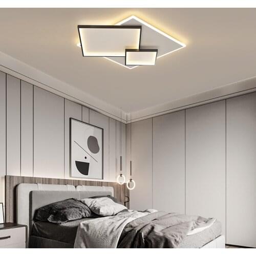 Square Adjustable Ceiling Lights Modern LED Ceiling Lamp For Living Room Dining Bedroom Remote Control plafonnier led Lighting
