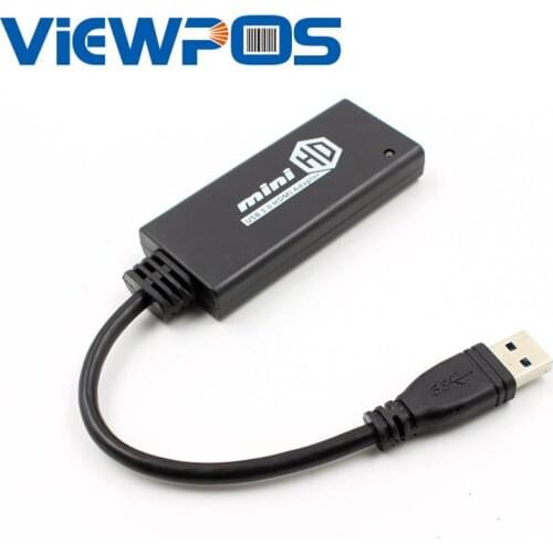 Mini USB HUB USB3.0 1 Port USB3.0 To HDMI Converter Mini Adapter HDMI Line 1080P USB Hub Converter For Windows 7