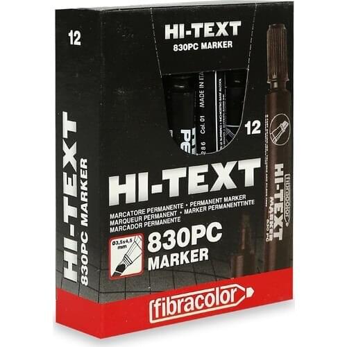 MM-Text Permanent M. Butt cut Black blue red 12 PCs pen Home Office work place marking pen