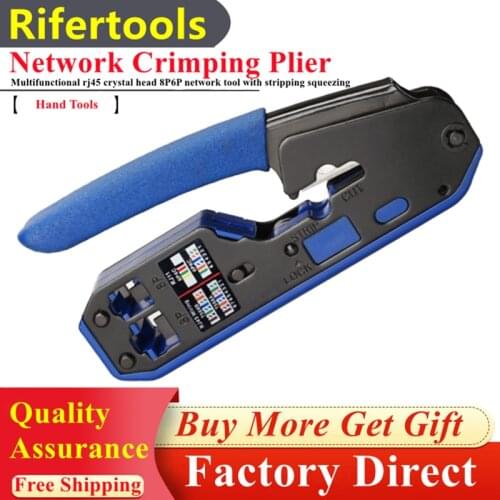 Household Multi Functional Network Cable Crimper Stripper Cutter Tool For Rj45 Cat6 Cat5E Cat5 Rj11 Rj12 Hot Sale Crimping Plier