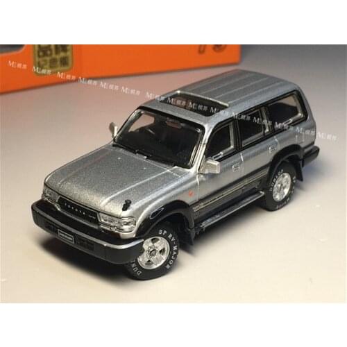 1:64 TOYOTA LAND CRUISER LC80 SILVER Alloy model car Metal toys for childen kids diecast gift
