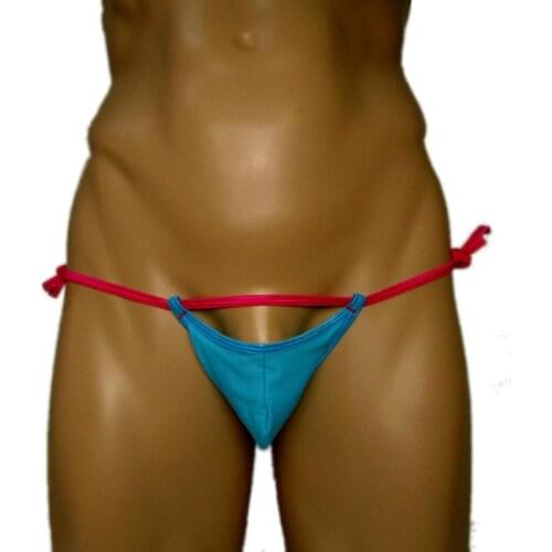 Candy Cherries Men G-strings Sissy Panties Plus Size Sexy Thong Ajust Underwear Bikini Pouch Micro Jockstrap Lycra Underpants