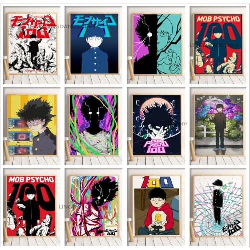 5d Diy Diamond Painting Anime Mob Psycho Cartoon Manga Poster Diamond Mosaic Embroidery Cross Stitch Kits Art Home Decor Gift