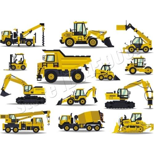 Vehicle Set Iron-On Transfers Washable New Design Badges Diy Accessory Heat Transfer Clothes Stickers Wholesale