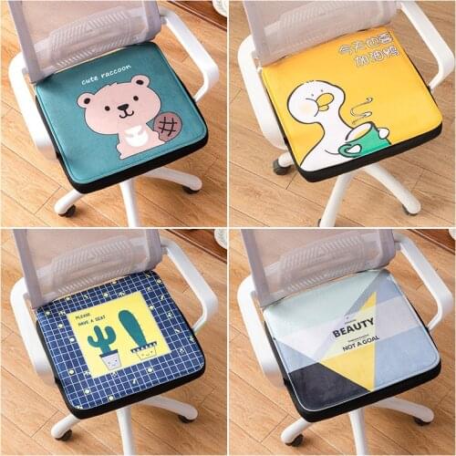 No-slip Thin Four Seasons General Stool Fluff Office Sedentary Student Female Chair Butt seat cushion outdoor chair pad