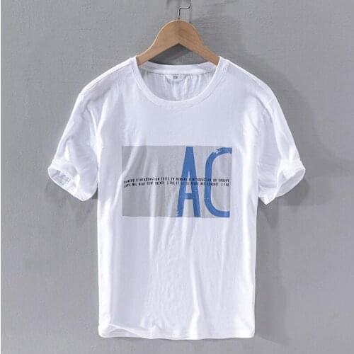 New design simple casual Japanese linen men t shirt summer short-sleeved brand t-shirt for men breathable tshirt mens chemise
