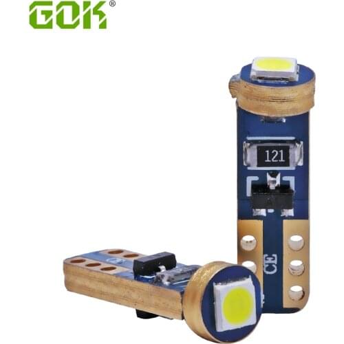 New Auto T5 led Lamp Socket W3W t5 1SMD 3030 LED Canbus Error Free White Instrument Wedge Base Lighting Bulb Car Styling 12V