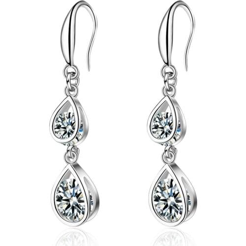 New Arrival Authentic 925 Sterling Silver Exquisite Star Drop Earrings for Women Hyperbole Fine Tassel Jewelry Bijoux