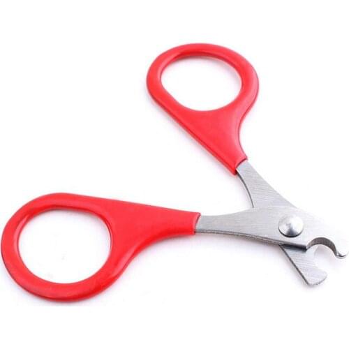 1 piece Puppy cat scissors pet dog nail toe claw scissors trimmer groomer cutter cat nail scissors cat nail clippers Red Black