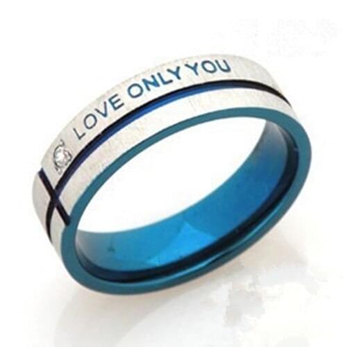 Stainless Steel Wedding Rings Band Korean Jewelry Couple Rings, his and hers promise ring sets For men and women Free shipping