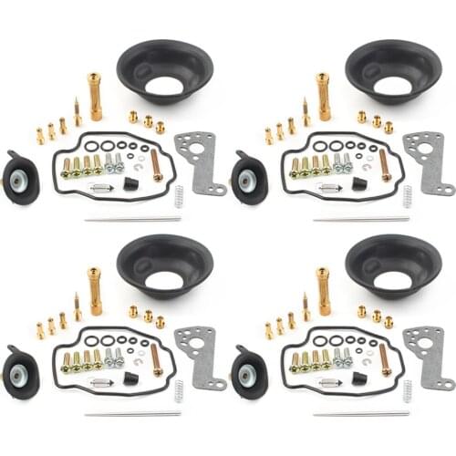 4 Sets Motorbike Carburetor Rebuild Repair Kit Main Jet Sub for 1985-2007 Yamaha VMAX V-Max 1200 VMX12