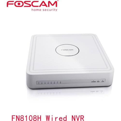 2021 Foscam FN8108H Wired 5MP 8CH NVR Network Video Recorder 24/7 Continuous Recording