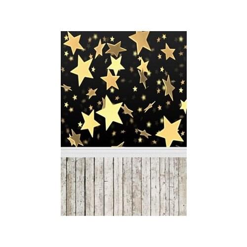 Wooden Floor Photography Backdrops Stars Night 3D Backgrounds for Photo Studio Vinyl Cloth Computer Printed Portrait Photo Shoot