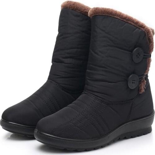 Winter Women Boots Female Winter Boots Ladies Warm Fur Winter Shoes Women Booties Women Shoes Plus Cotton Women Ankle Boots