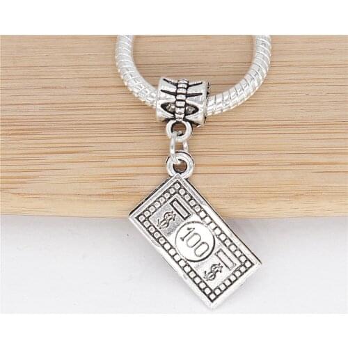 Classic beads 25pcs/lot card charms fit bracelet diy jewelry making