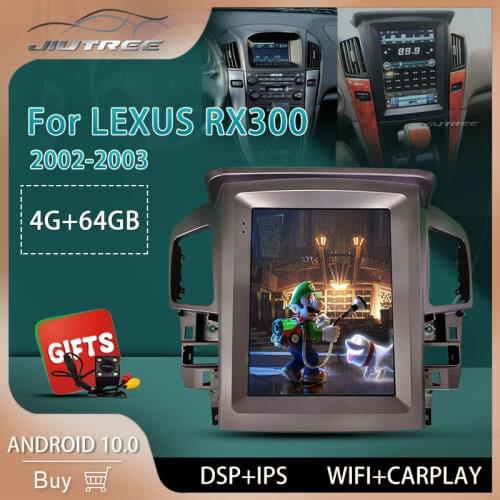Vertical Screen Car Radio Android For LEXUS RX300 XU10 For Toyota Harrier Tesla Style Autoradio Car Stereo DVD Player Head Unit