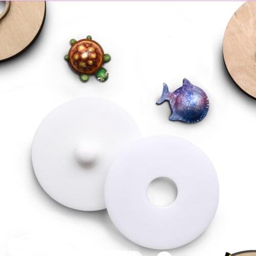 Designer leather craft template bell fixed plastic mould modeling big round base leather punches tool set deri el aletleri