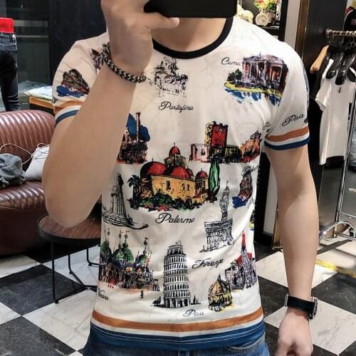 2021 Summer Streetwear Top Tee Men T Shirt Round Neck Fashion Creative Print Harajuku Men T-shirt Camisetas Hombre Brand T Shirt