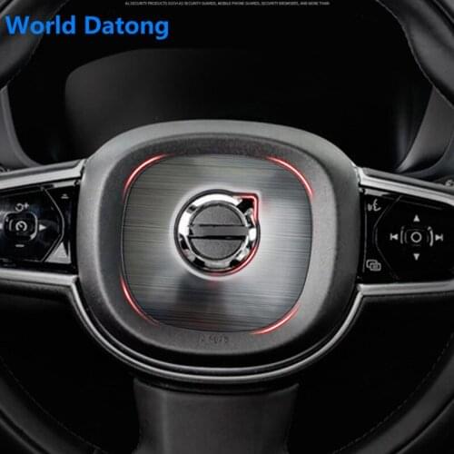 Interior Steering Wheel Decorative Frame Stainless Steel Trim 1pcsfor VOLVO XC60 2018 2019 2020