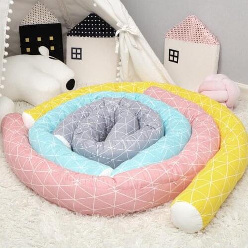 Colorful Baby Bed Bumper Soft Infant Pillow Cushion Stuffed Toys For Newborns Baby Bedding Set Room Decor Crib Protector Bumper