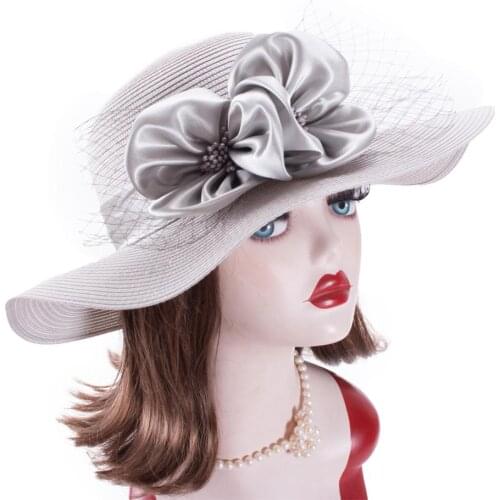 Lawliet Womens Dressy Polypropylene Kentucky Derby Bridal Wedding Ascot floppy Hat A589