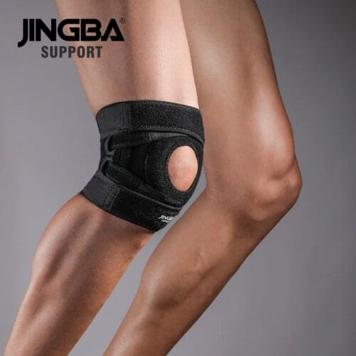 JINGBA SUPPORT Adjustable knee pads Outdoor sports volleyball knee brace support belt basketball Fitness knee protector kneecap