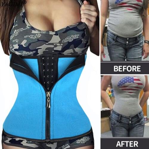Neoprene Colombian Corset Workout Fitness Sauna Sweat Belt Sheath Trimmer Slimming Shapewear Women Waist Trainer Body Shaper