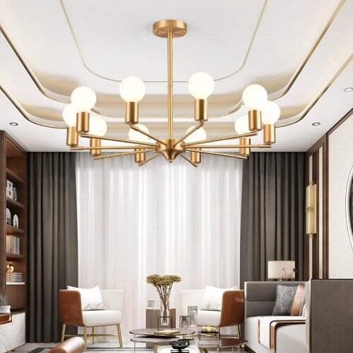 2021 New Copper Pendant Lights Living Room Decoration Copper Lamp Restaurant Bedroom Home Decor Copper Product E27 Pendant Lamps