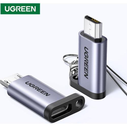 Ugreen Mobile Phone Adapter Micro USB to USB C Adapter Microusb Connector Xiaomi Redmi Oppo Vivo USB Type C Adapter Converters