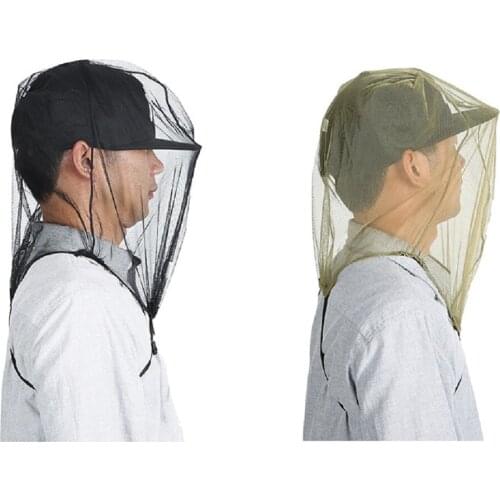 Anti Mosquito Bee Bug Insect Head Net Mesh Hat Face Cover Protection