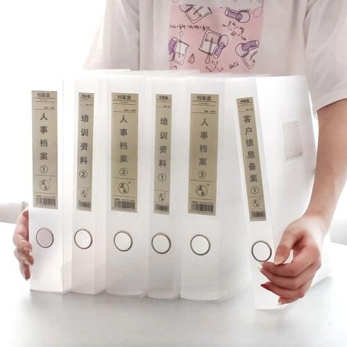 Transparent File Folder Document Filing Bag Stationery Bag A4 Organizer box Paper Holder multi-function Storage Case Office