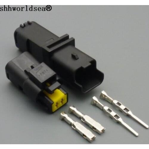 Shhworldsea 1set 2pin female male Turn light plug for lamp socket for car sensor connector for auto truck for PEUGEOT