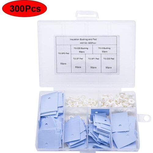 300PCS TO-220 silicone rubber sheet electronic tube silicone gasket thermal conductive silicone sheet insulator TO-3 package