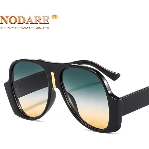 2021 Retro Big Frame Sunglasses Men And Women Hip Hop Trend Toad Mirror Personality Oval Eyewear Oculos