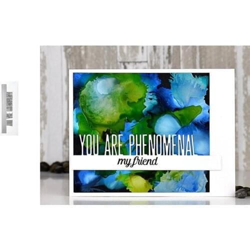 You Are Phenomenal Topper Die Metal Cutting Dies for DIY Scrapbooking Crafts Dies Cut Stencils Album Template Handmade