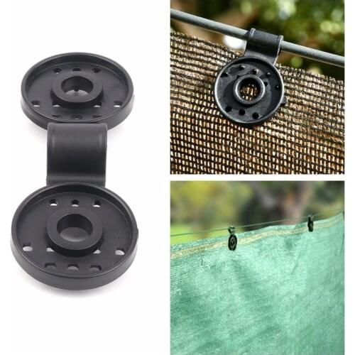 5pcs Sunshade Net Clip Garden Tools Greenhouse Shade Cloth Fix Clamp Plastic Grommet Fence Netting Installation Hook