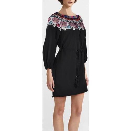 Women Fashion Casual Off Shoulder Long Sleeve Tie Belt Cover-Up Printed Tops