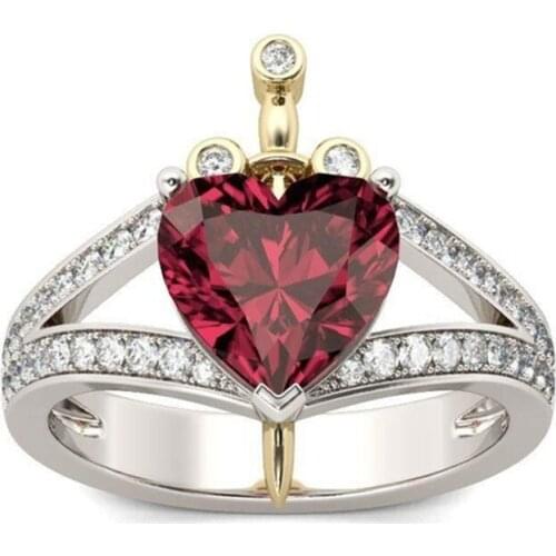 Wholesale Heart shape Promise ring 925 Sterling silver AAA cz Party Wedding Band Rings for women Fashion Finger Jewelry