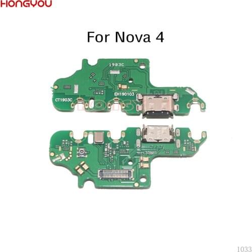 10PCS/Lot For Huawei Nova 4 VCE-AL00 VCE-TL00 USB Charging Dock Board Charge Plug Socket Jack Port Connector Flex Cable