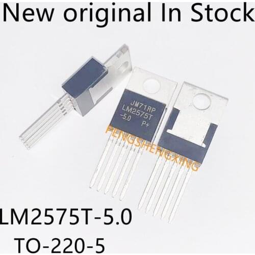 10PCS/LOT LM2575T 5.0 LM2575 step-down tube output 5 v switching voltage stabilizer TO-220 New original spot hot sale
