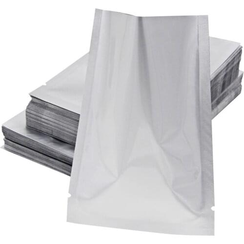 1000pcs Heat Seal Pure Aluminum Foil Food Vacuum Bags Fresh Keeping Food Packaging Pouches for Mask Makeup Tea Storage