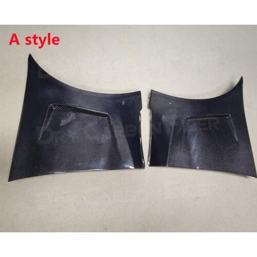 2Pcs Carbon Fiber Front Bumper Side Fender Panels Vent Air Intake Covers for Toyota Supra A90 Coupe 2 Door 2019 2020 FRP