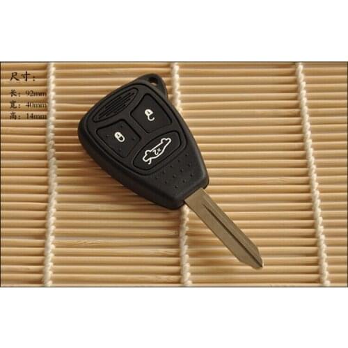 3 Button Replacement Remote Key Shell Case For Chrysler Fob Key Cover Without Battery Clamp 5PCS/lot